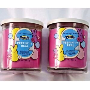 BBW X PEEPS SINGLE WICK CANDLES NWT